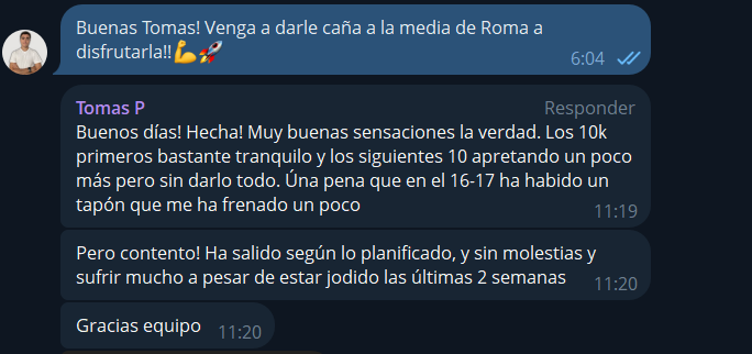 MM Roma saliendo de lesión
