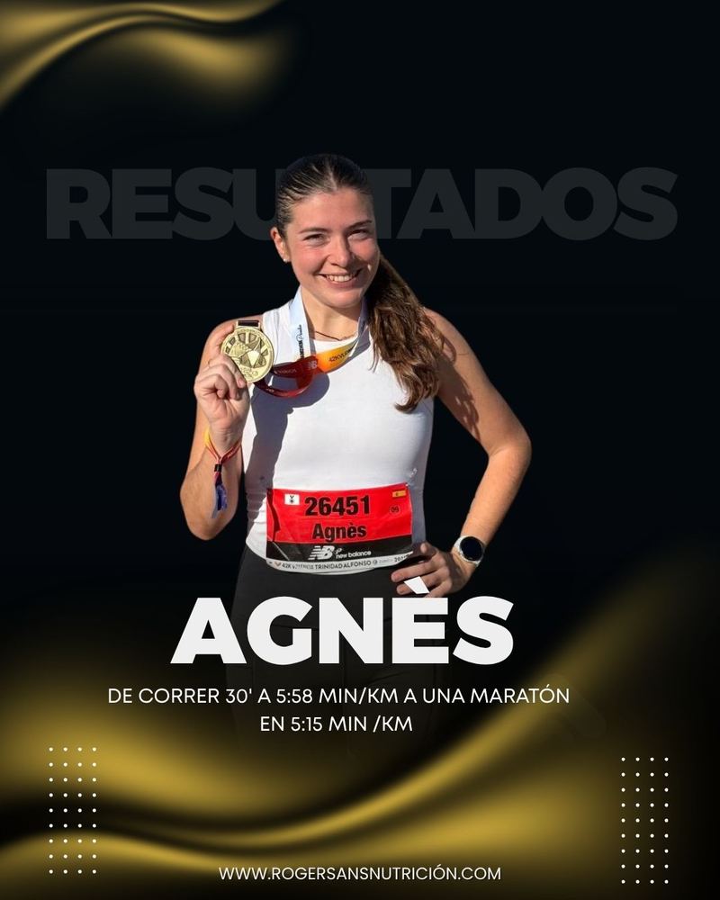 Agnès: Su primera maratón a 5:15/km