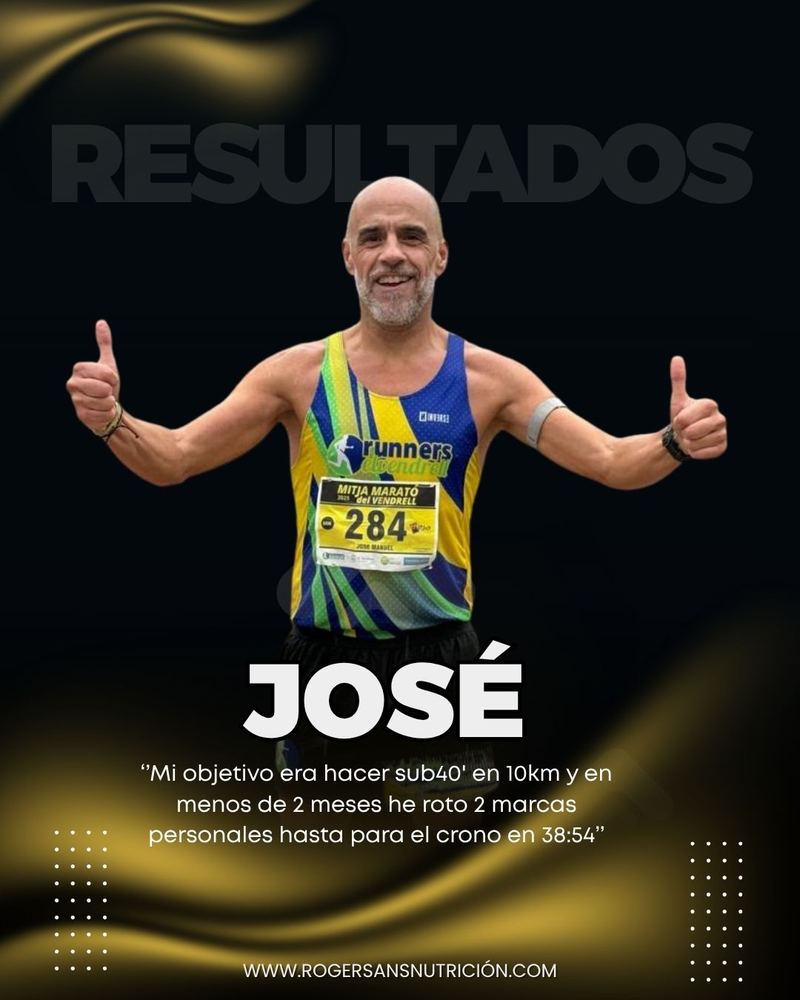 José: Sub 40 en menos de 2 meses