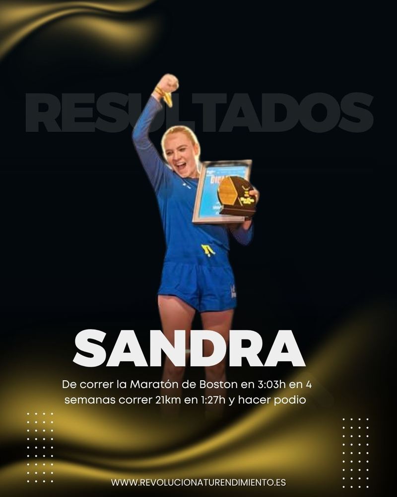 Sandra: De Boston a hacer podio en 4 semanas
